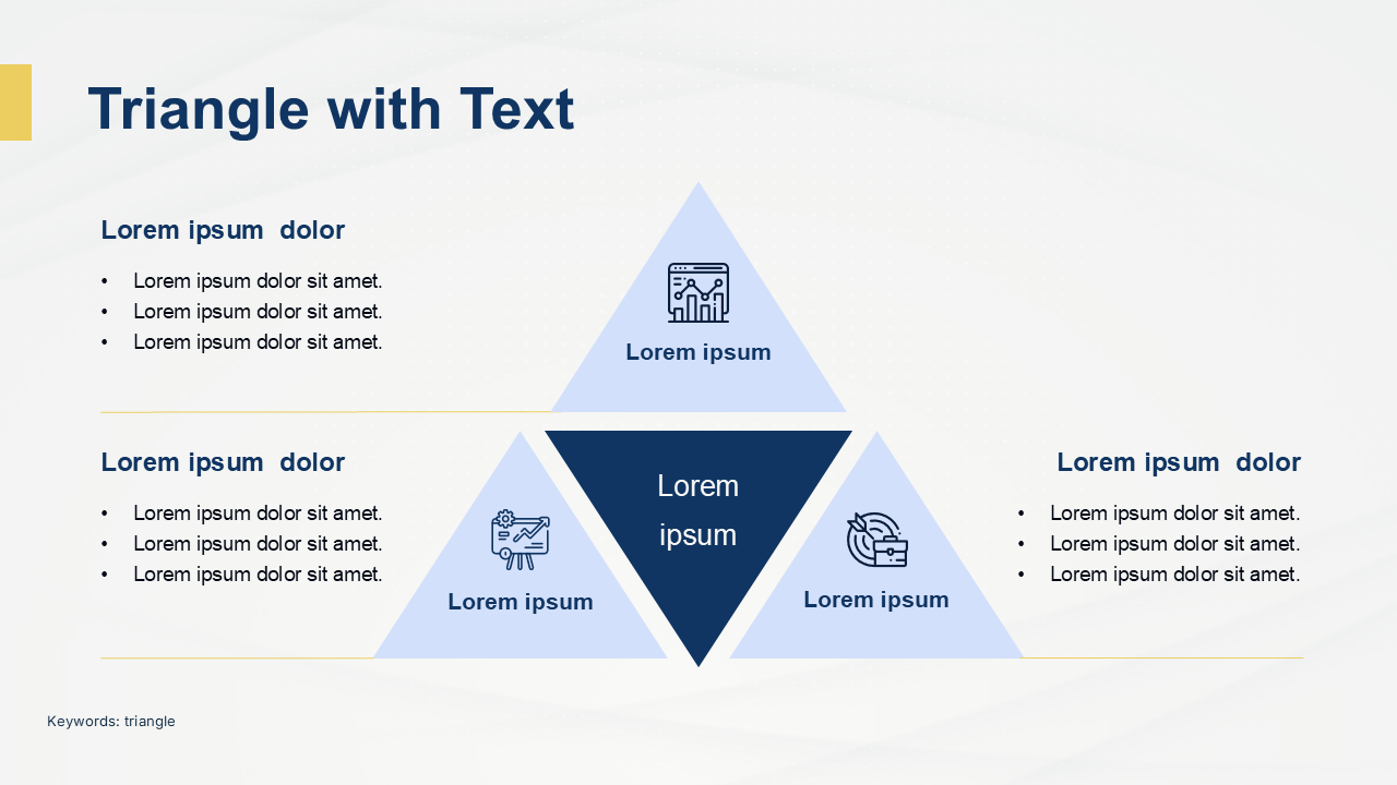 Triangle With Text